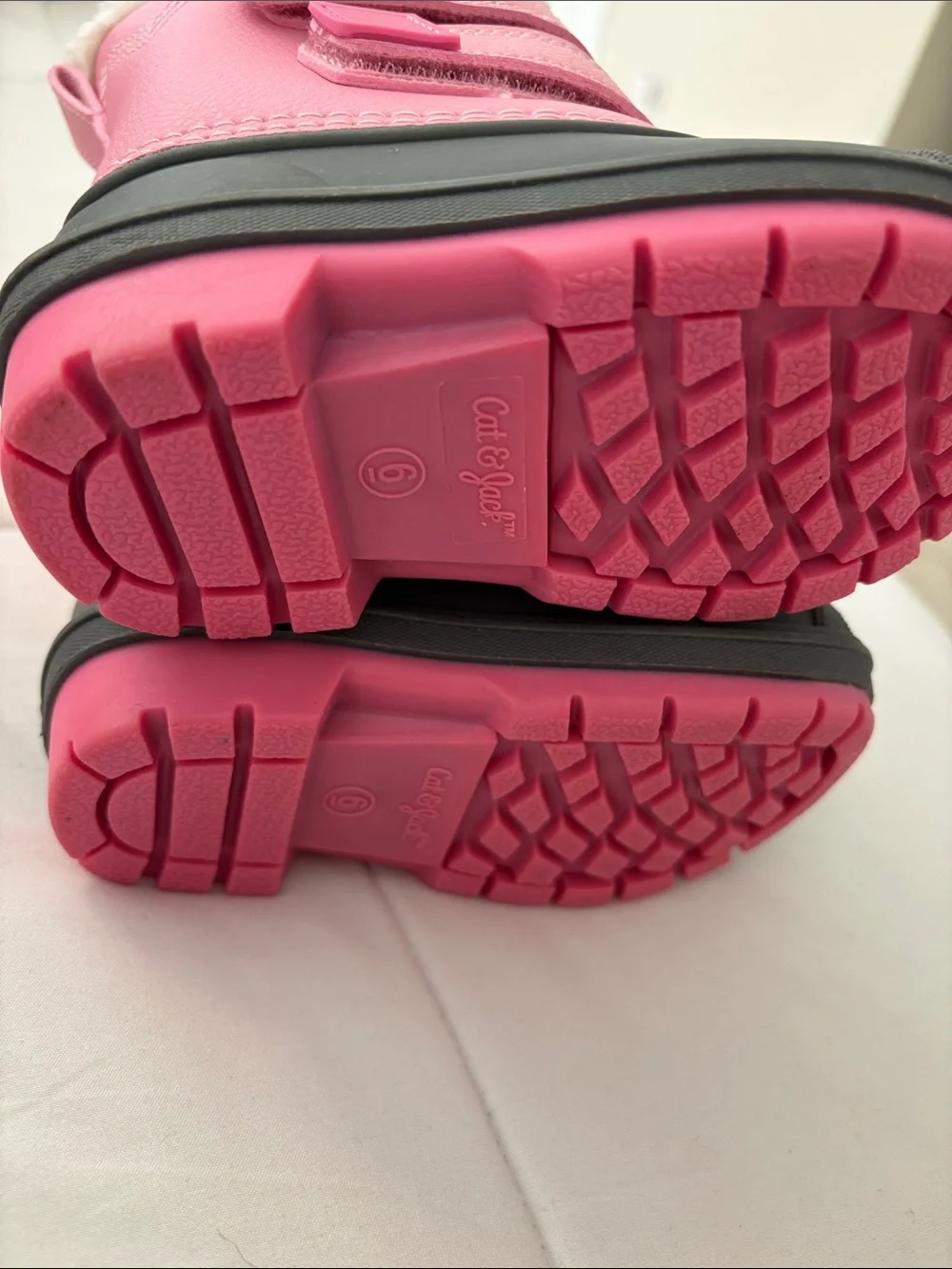 Cat & Jack Pink and Black Cozy Winter Boot